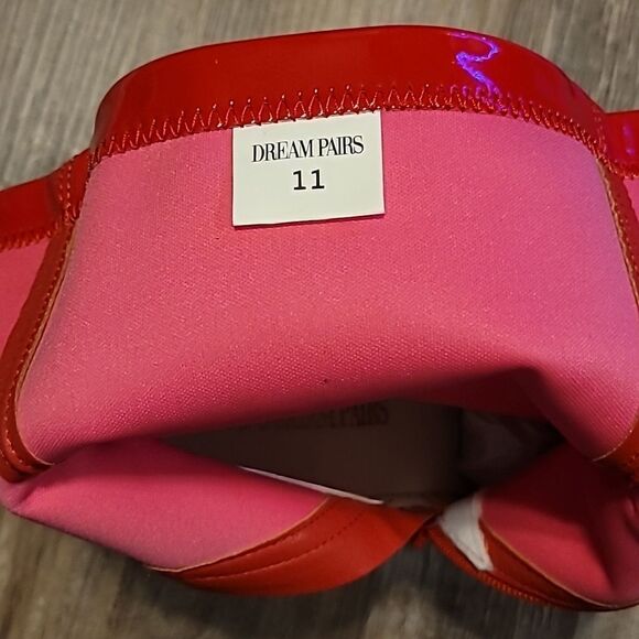 Red GoGo Platform Boots Women's Size 11 - Picture 6 of 11